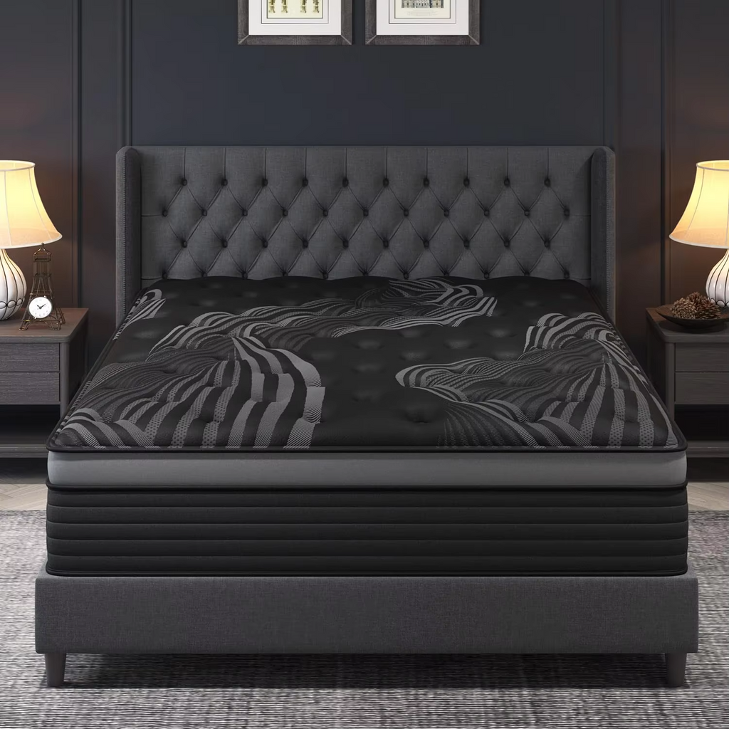 14 Inch Queen Hybrid Mattress,Medium Firm,Cooling Gel Memory Foam & Pocket Springs, Custom