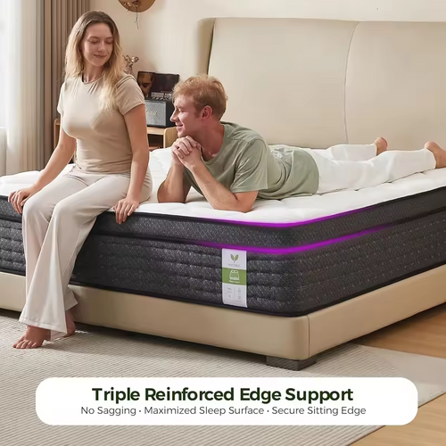 12 Inch Queen Mattress in a Box: Hybrid Memory Foam Queen Size Mattresses for Pressure Rrelief, Medium Firm Queen, Customized