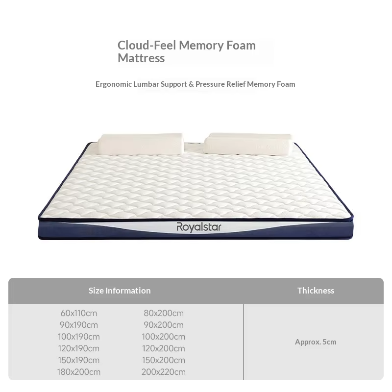 Filler latex non-full latex Queen Size Foam Mattress Cooling Gel Breathable Hypoallergenic Orthopedic Pressure Relief