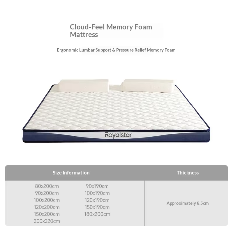 Filler latex non-full latex Queen Size Foam Mattress Cooling Gel Breathable Hypoallergenic Orthopedic Pressure Relief