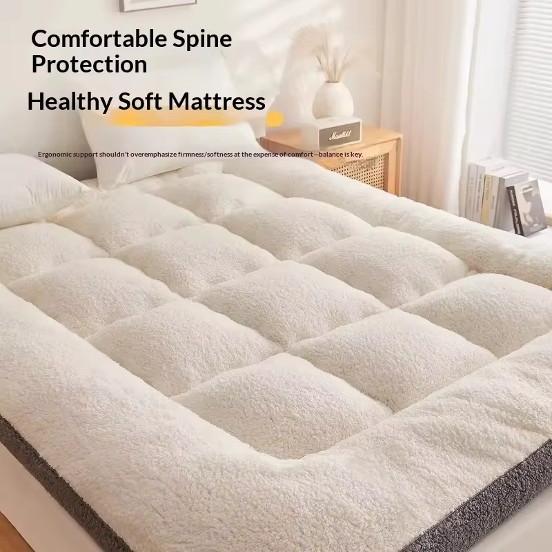 Cooling Gel Hypoallergenic Orthopedic Breathable Pressure Relief Supportive Polyester Fiber Mattress Queen King Twin Bedroom