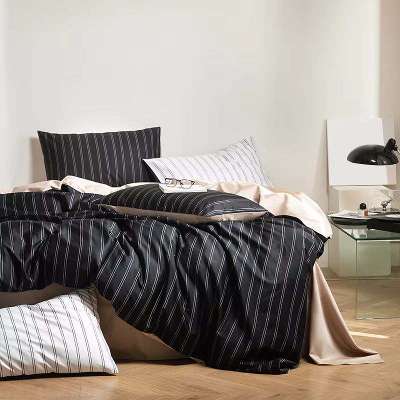 Silky touch 100TC Sateen weave Bedding set 4PCS  Digital Printed on 100% Long Staple Cotton Premium Set Duvet Cover