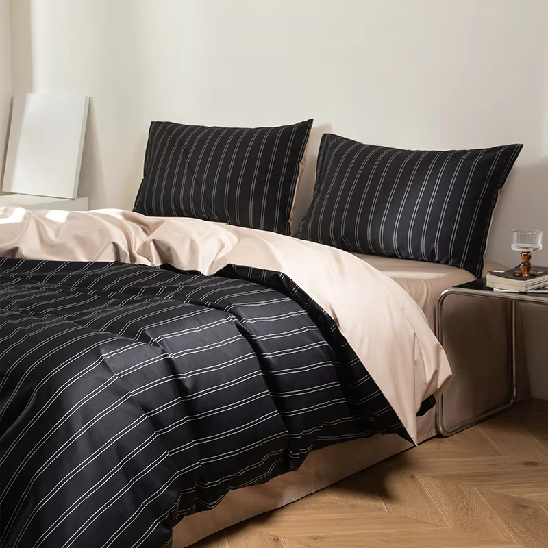 Silky touch 100TC Sateen weave Bedding set 4PCS  Digital Printed on 100% Long Staple Cotton Premium Set Duvet Cover