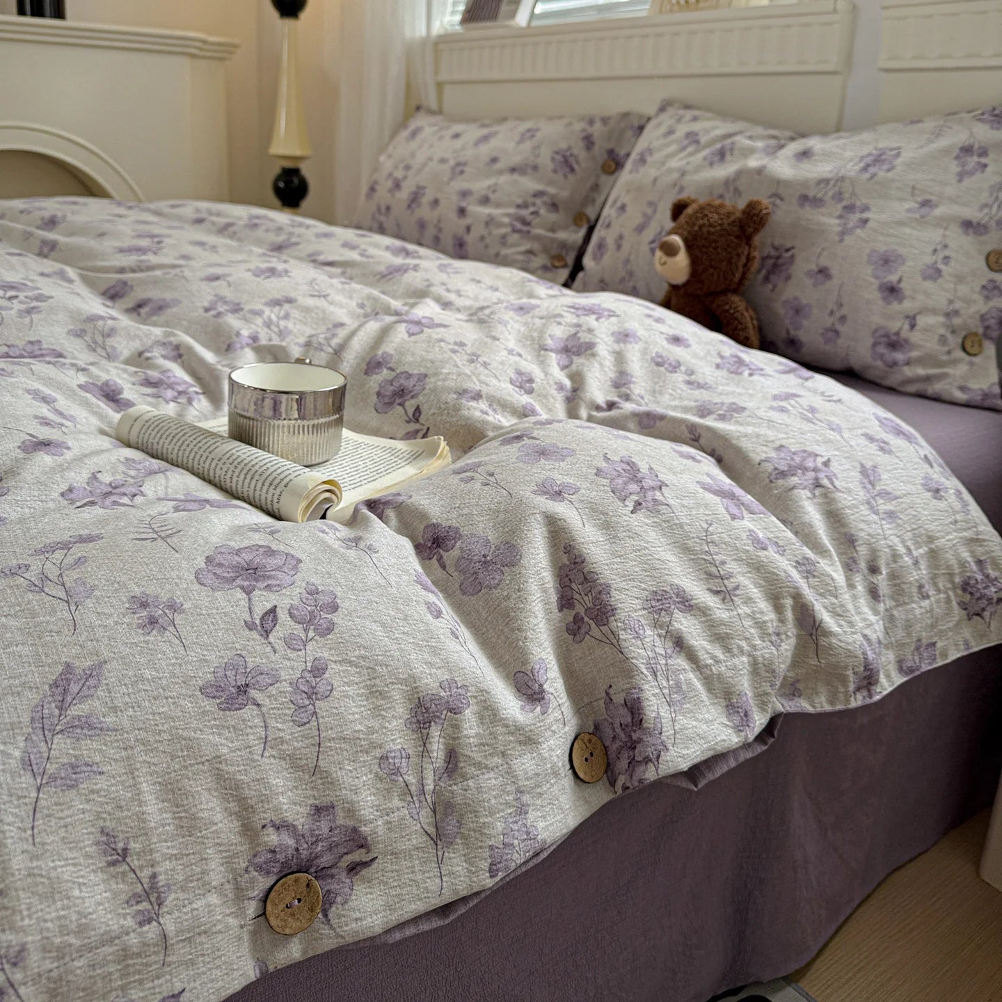 Green Floral Bedding Set Vintage Duvet Cover Set With Pillowcases Single Twin Double Sheet Bed Home Decor Bed Linen Set For Home