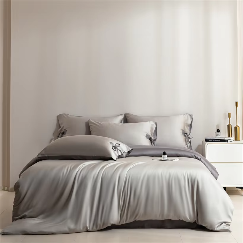 100% Viscose Derived from Bamboo Bedding Set with Duvet Cover Bed Sheet Pillowcase Silky Soft Comforter Cover Bedsheet Bed Linen