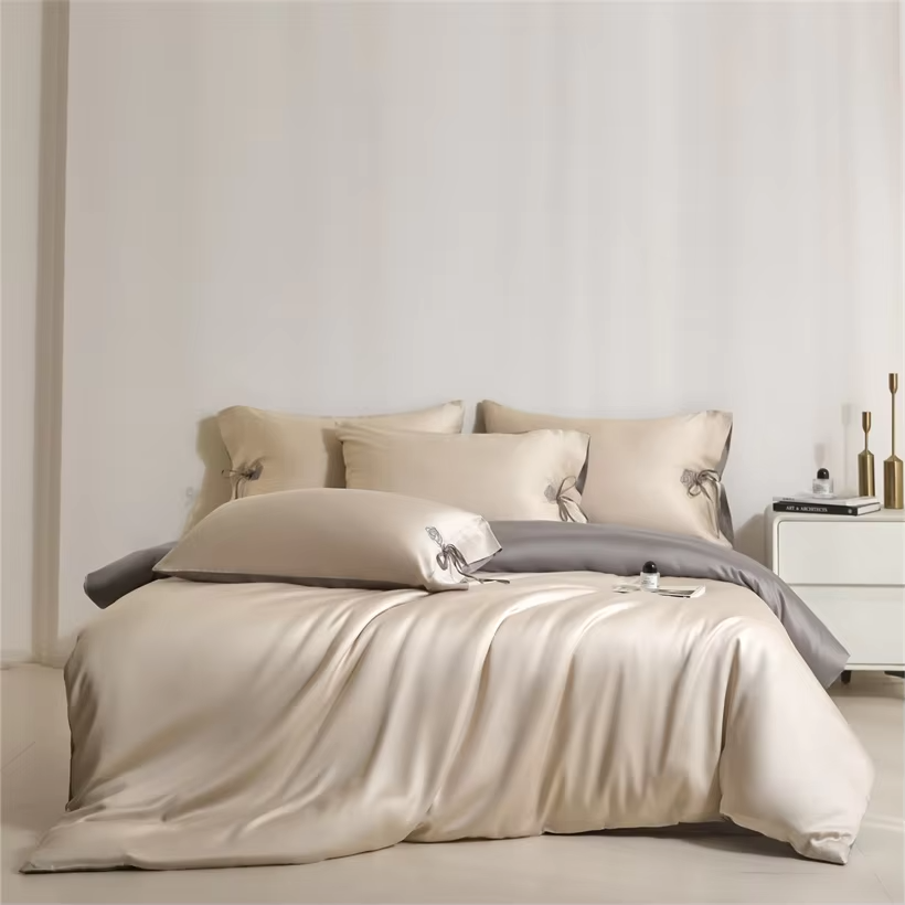 100% Viscose Derived from Bamboo Bedding Set with Duvet Cover Bed Sheet Pillowcase Silky Soft Comforter Cover Bedsheet Bed Linen