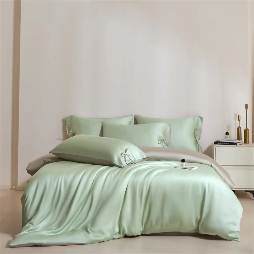 100% Viscose Derived from Bamboo Bedding Set with Duvet Cover Bed Sheet Pillowcase Silky Soft Comforter Cover Bedsheet Bed Linen