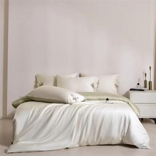 100% Viscose Derived from Bamboo Bedding Set with Duvet Cover Bed Sheet Pillowcase Silky Soft Comforter Cover Bedsheet Bed Linen