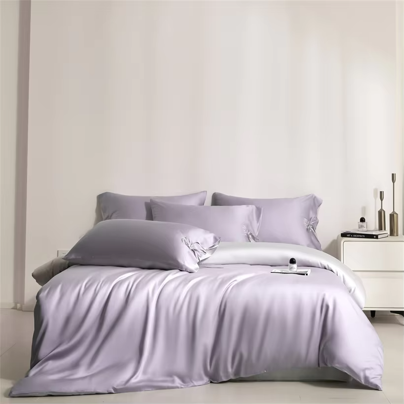 100% Viscose Derived from Bamboo Bedding Set with Duvet Cover Bed Sheet Pillowcase Silky Soft Comforter Cover Bedsheet Bed Linen