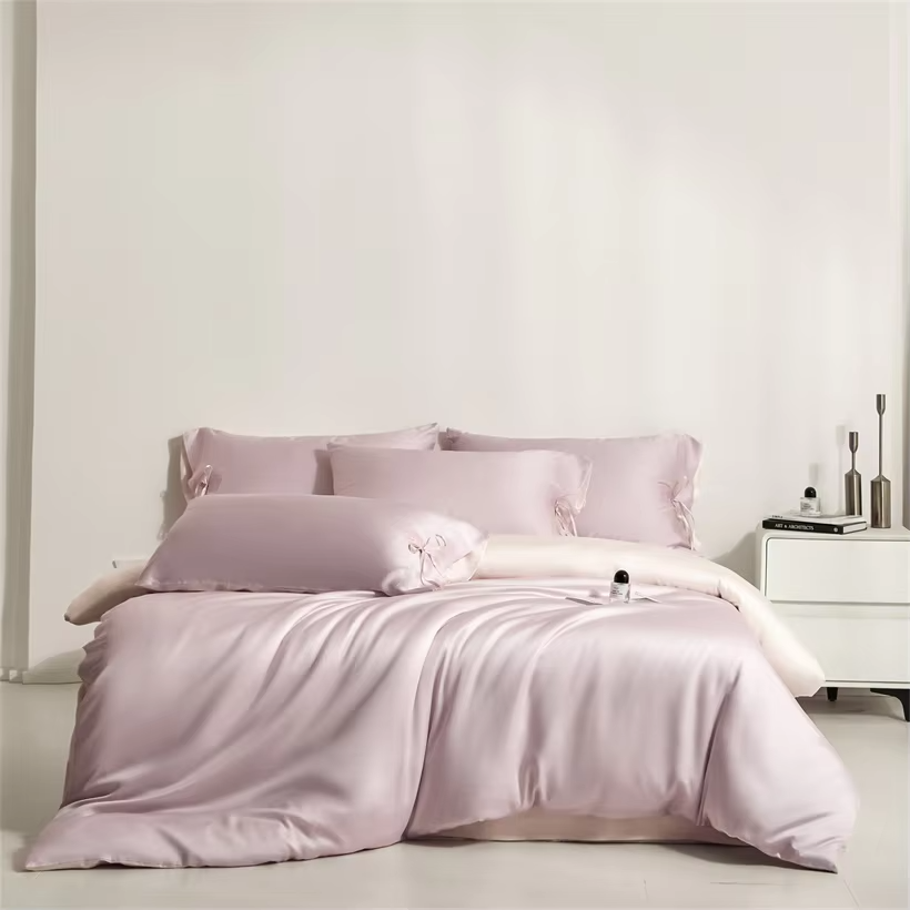 100% Viscose Derived from Bamboo Bedding Set with Duvet Cover Bed Sheet Pillowcase Silky Soft Comforter Cover Bedsheet Bed Linen