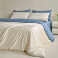 European ice silk four-piece set silky smooth sleeping naked light luxury high-end sense summer sleeping naked sheets bedding