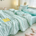 Summer Quilt Comforter Quilt Seersucker  Household Machine Washable Suitable Cool and Refreshing  Blanket