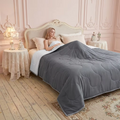 King Size Ice Silk Thin Quilt, Light & Airy Cooling Bedding, Great for Hot Summer Nights