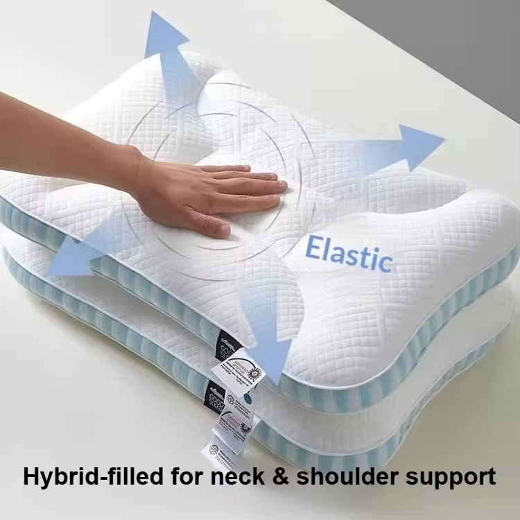 1pc Deep sleep memory pillow, scientifically zoned cervical spine protection, ergonomic design