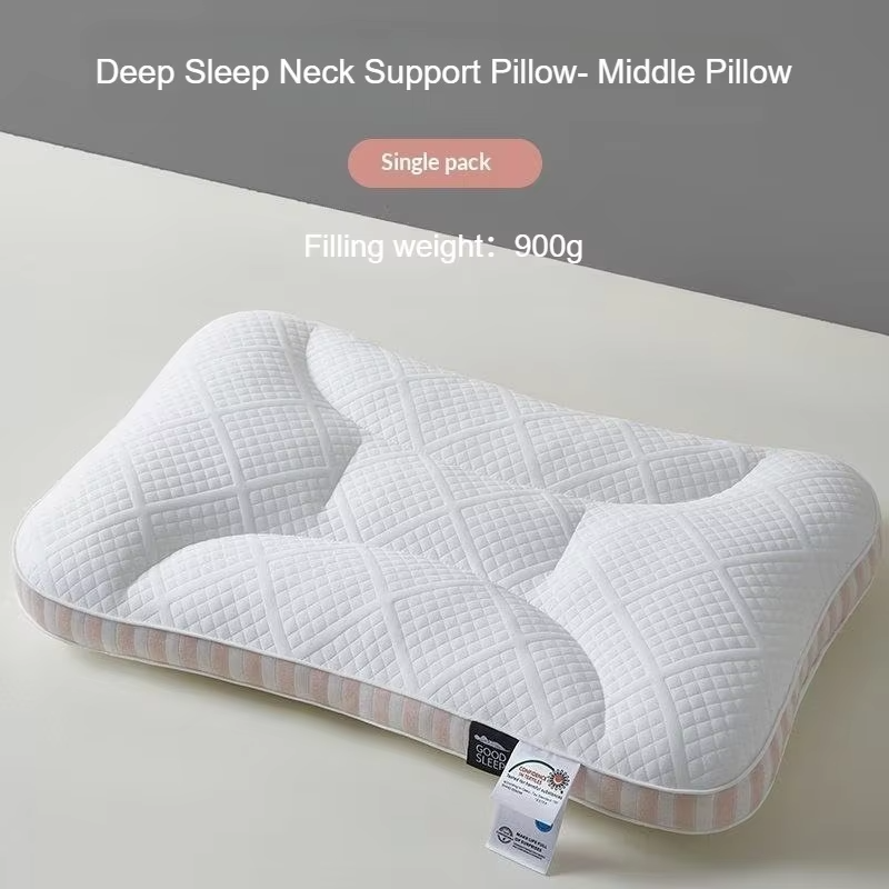 1pc Deep sleep memory pillow, scientifically zoned cervical spine protection, ergonomic design