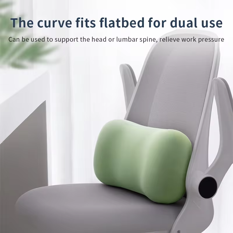 Office nap tool - Ice silk nap pillow, student nap pillow, small pillow, waist support pillow, waist protection cushion