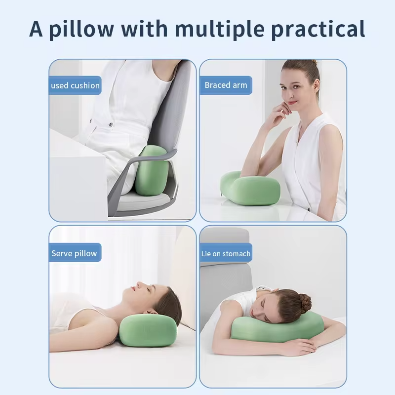 Office nap tool - Ice silk nap pillow, student nap pillow, small pillow, waist support pillow, waist protection cushion
