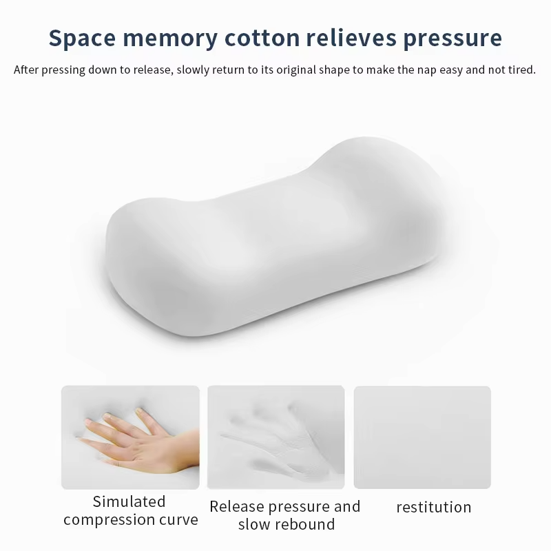 Office nap tool - Ice silk nap pillow, student nap pillow, small pillow, waist support pillow, waist protection cushion
