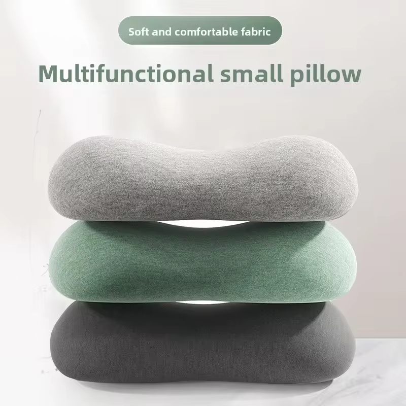 1pcs Mini Memory Foam Pillow Office Nap Pillow Portable Travel Neck Lumbar Support Cushion