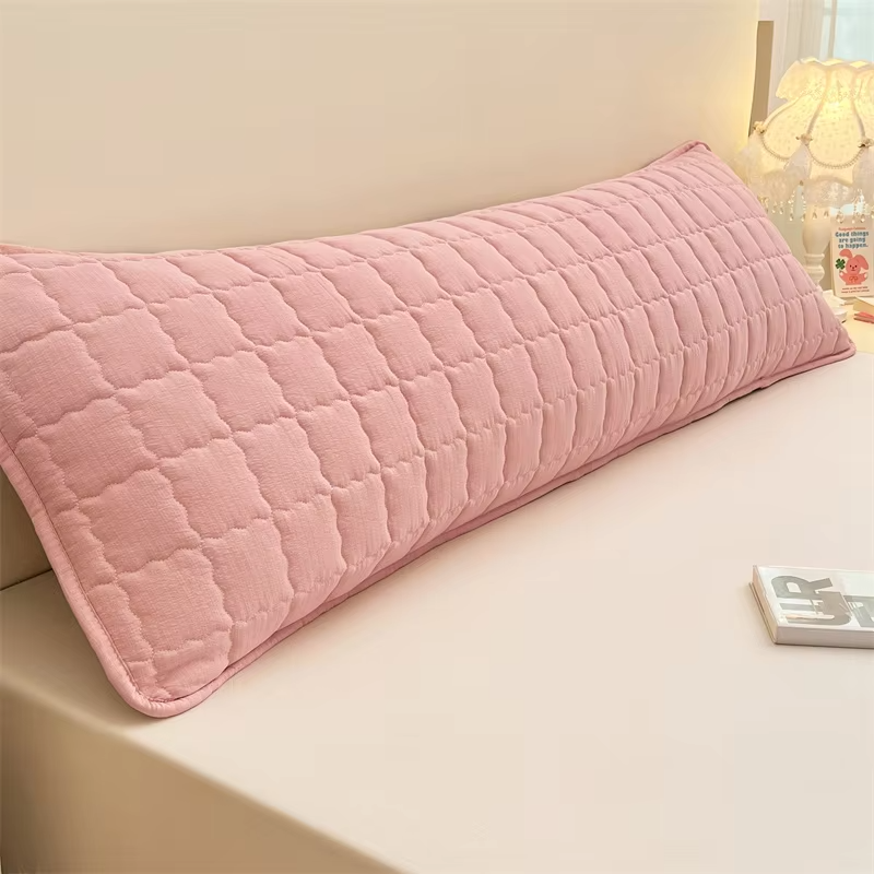 1pc Solid-color Long Pillowcase, Decorative Pillowcase, Pillowcase *1 (without Core), Soft and Comfortable Fabric