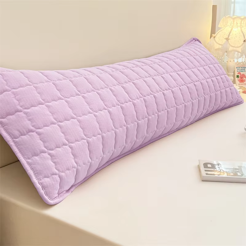 1pc Solid-color Long Pillowcase, Decorative Pillowcase, Pillowcase *1 (without Core), Soft and Comfortable Fabric