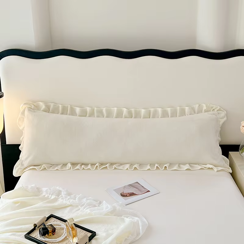 Super Soft Plush Velvet Pillow Cover Carved Flannel Pillow Case for Body Pillow Double Body Size Pillowcase for Sleeping Pillows