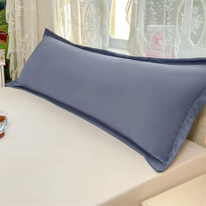 1PC Sharing Pillowcase for Couples, Queen Size Double Long Pillow Cover | for Hugging, Super Comfortable, All Season (No Filler)