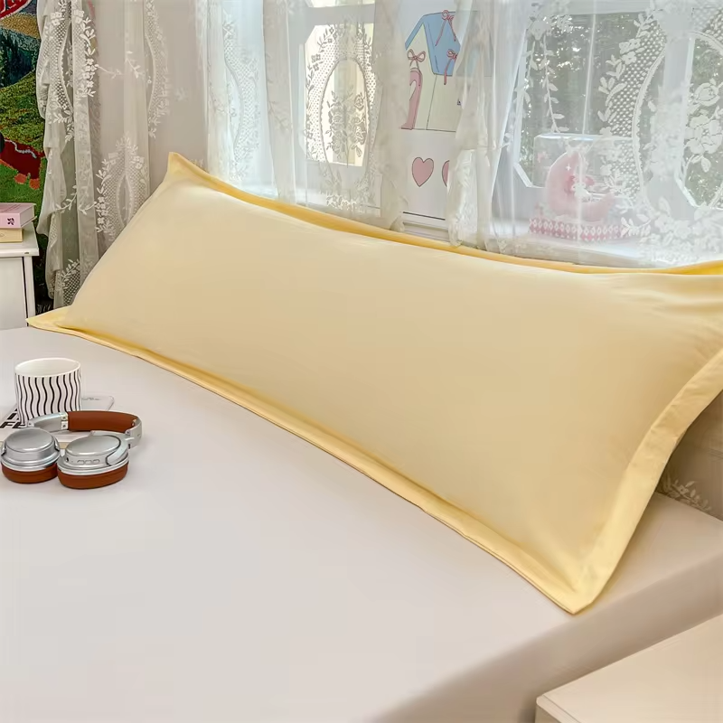 1PC Sharing Pillowcase for Couples, Queen Size Double Long Pillow Cover | for Hugging, Super Comfortable, All Season (No Filler)