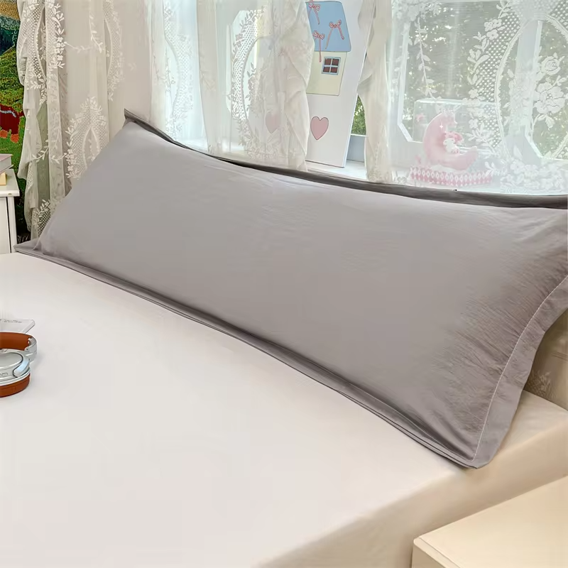 1PC Sharing Pillowcase for Couples, Queen Size Double Long Pillow Cover | for Hugging, Super Comfortable, All Season (No Filler)