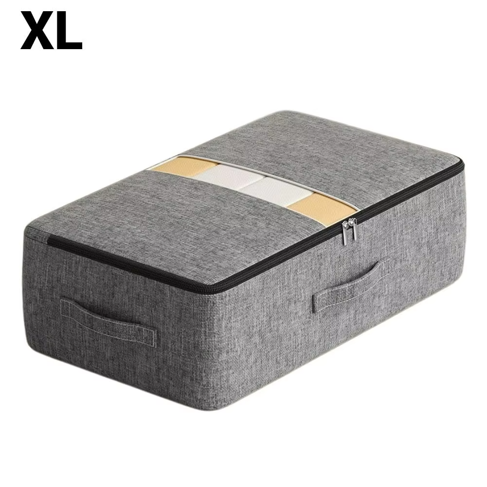Large Capacity Underbed Storage Bag,Foldable Quilt Blanket Organizer,Foldable Clothing Storage For Pants Coats,Wardrobe Closet