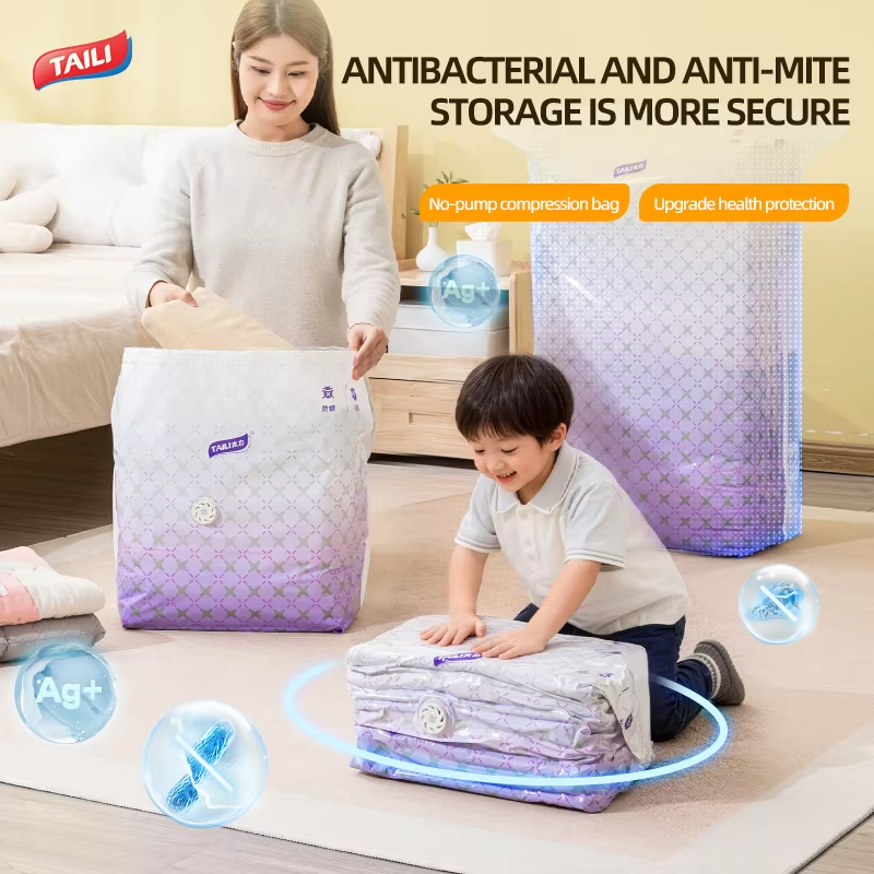 TAILI Large Capacity Vacuum Storage Bags Quilt Vacuum Bag , Household Clothing Storage And Sorting Bag , Storage Bag