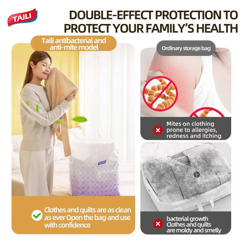 TAILI Large Capacity Vacuum Storage Bags Quilt Vacuum Bag , Household Clothing Storage And Sorting Bag , Storage Bag