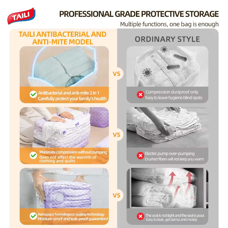 TAILI Large Capacity Vacuum Storage Bags Quilt Vacuum Bag , Household Clothing Storage And Sorting Bag , Storage Bag