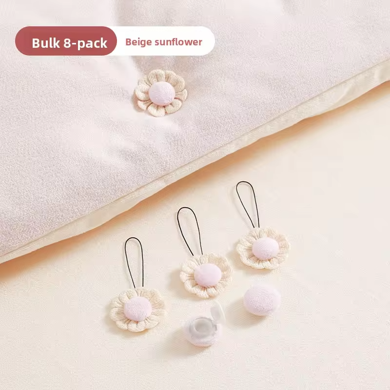 No-Pin Quilt Clips for Safety | Cute Fresh Bedding Holders | Anti-Slip Sheet Fasteners to Keep Duvet from Slipping