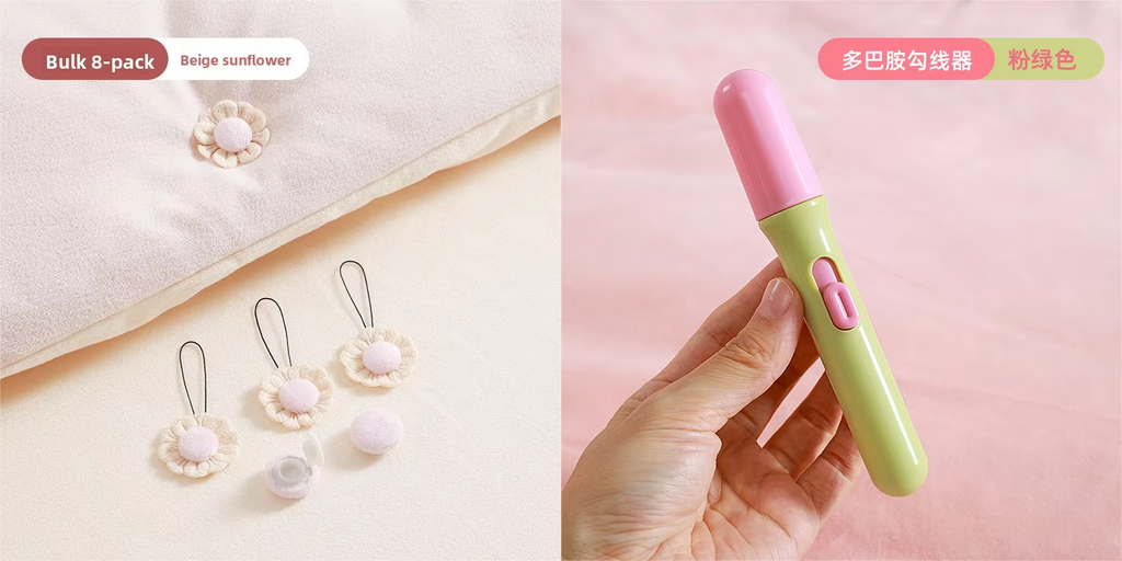 No-Pin Quilt Clips for Safety | Cute Fresh Bedding Holders | Anti-Slip Sheet Fasteners to Keep Duvet from Slipping