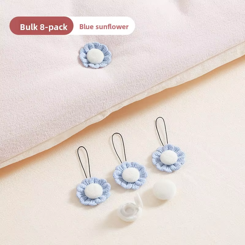 No-Pin Quilt Clips for Safety | Cute Fresh Bedding Holders | Anti-Slip Sheet Fasteners to Keep Duvet from Slipping