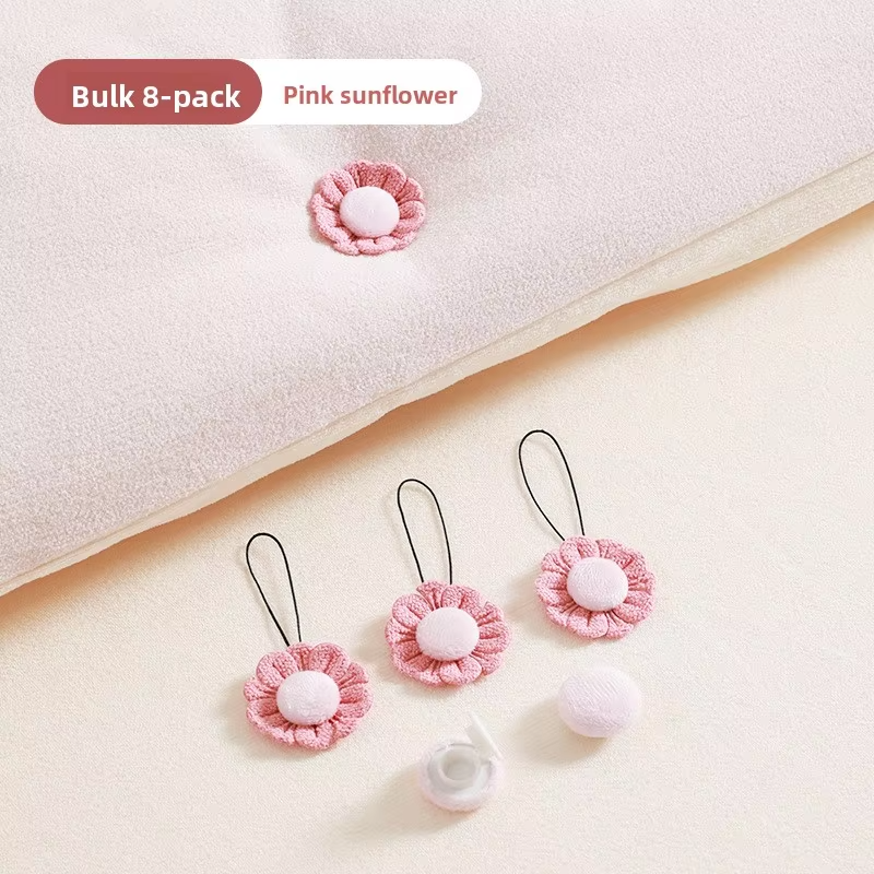 No-Pin Quilt Clips for Safety | Cute Fresh Bedding Holders | Anti-Slip Sheet Fasteners to Keep Duvet from Slipping