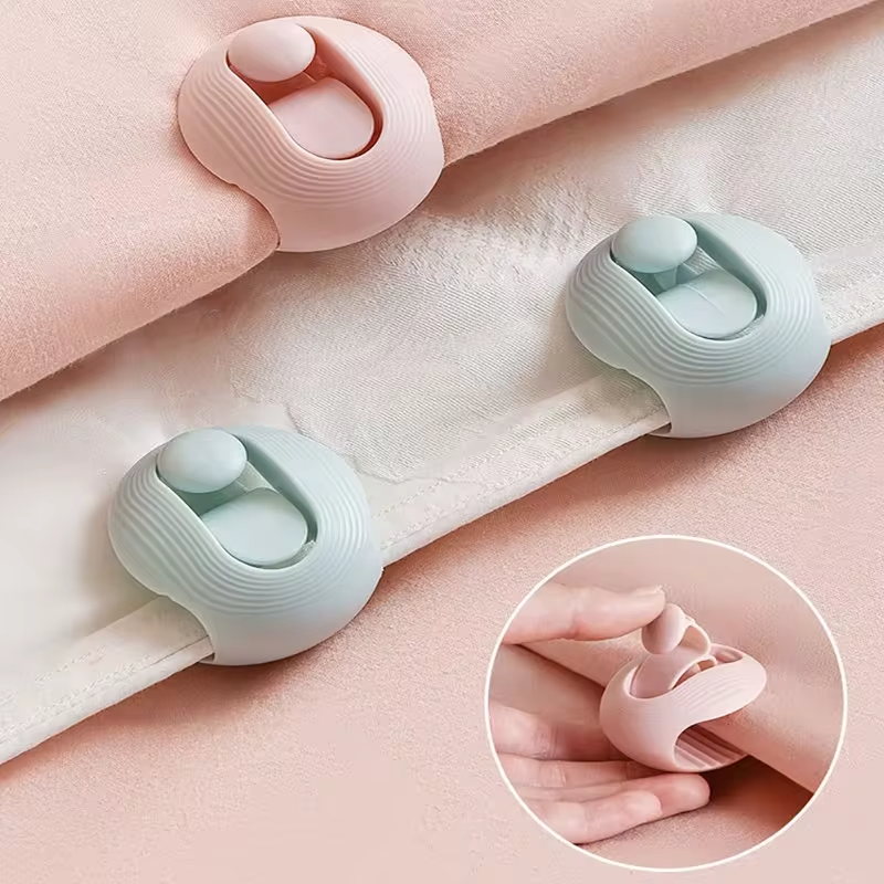 2Pcs Shells BedSheet Clips Curtain Blankets Quilt Cover Clip Quilt Holder Non-slip Quilt Blanket Clip Fastener Fixer Device
