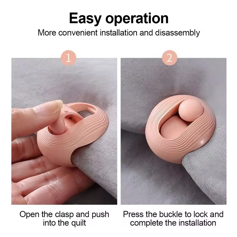 2Pcs Shells BedSheet Clips Curtain Blankets Quilt Cover Clip Quilt Holder Non-slip Quilt Blanket Clip Fastener Fixer Device