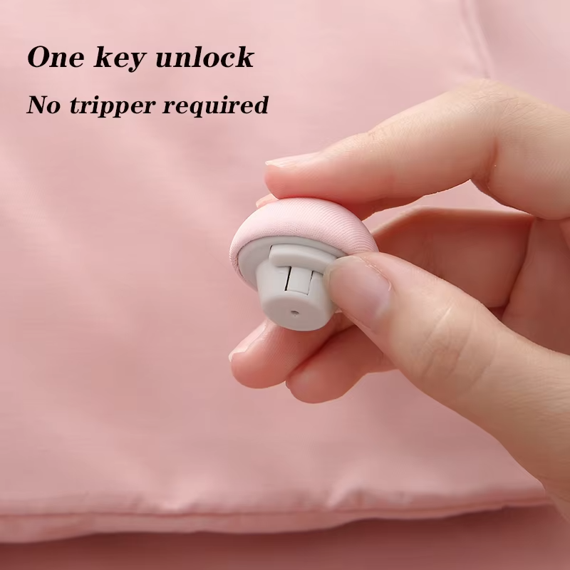2/4pcs Bed Sheet Clips Non-Slip Fitted Quilt Sheet Holde Household Simple Pure Color Quilt Holder Mushroom Shape Quilt Clip